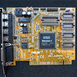 Аудиокарта ASUS PCI AXP201 на чипе ESS Maestro-1